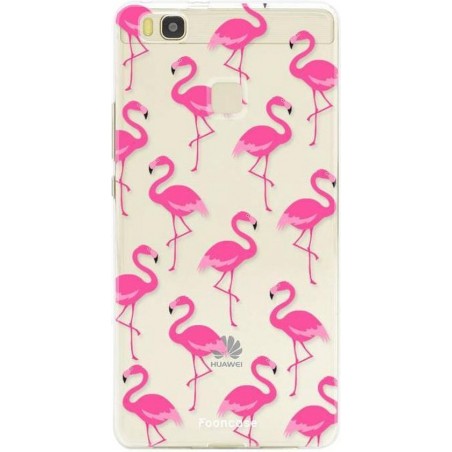 FOONCASE Huawei P9 Lite hoesje TPU Soft Case - Back Cover - Flamingo