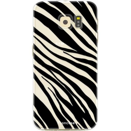 FOONCASE Samsung Galaxy S6 hoesje TPU Soft Case - Back Cover - Zebra print