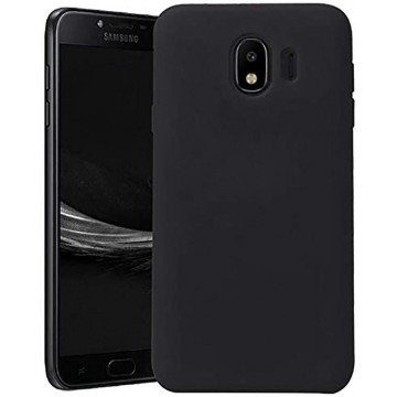 Samsung Galaxy J2 Pro Hoesje - Siliconen Back Cover - Zwart