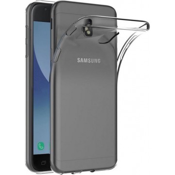 Samsung Galaxy J3 2017 - J330   Crystal Clear Transparant Siliconen Hoesje – Transparent Back Cover