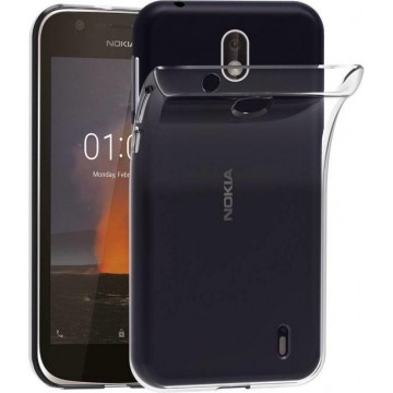 Hoesje CoolSkin3T TPU Case voor de Nokia 1 Transparant Wit