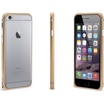 Avanca Bescherm bumper iPhone 6 van aluminium Goud - Bescherming - Verstevigde randen