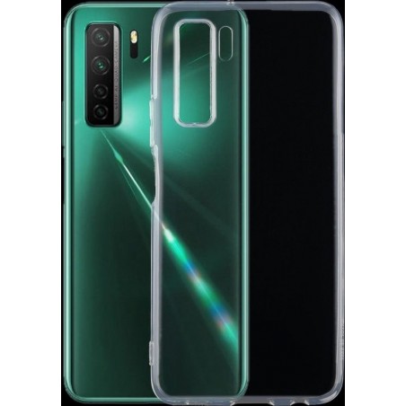 Let op type!! Voor Huawei nova 7 SE 0 5 mm ultradunne transparante TPU beschermhoes (transparant)