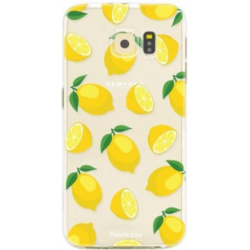 FOONCASE Samsung Galaxy S6 hoesje TPU Soft Case - Back Cover - Lemons / Citroen / Citroentjes