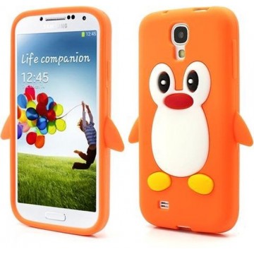 Penguin Silicone Case Samsung Galaxy S4 i9500 Orange