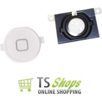 Home Button & Gasket White/wit voor Apple iPhone 4S