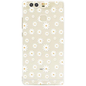 FOONCASE Huawei P9 hoesje TPU Soft Case - Back Cover - Madeliefjes