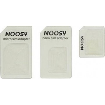 Noosy Sim adapter Nano en Micro 3 set