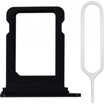 MMOBIEL Sim Tray Kaart Houder Slot voor iPhone 12 - Zwart - 6.1 inch Incl Rubber Ring