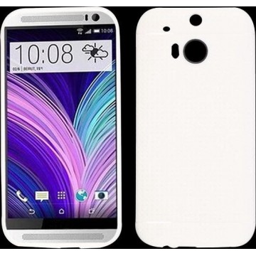 HTC One M8 - hoes, cover, case - TPU - Mesh - Wit