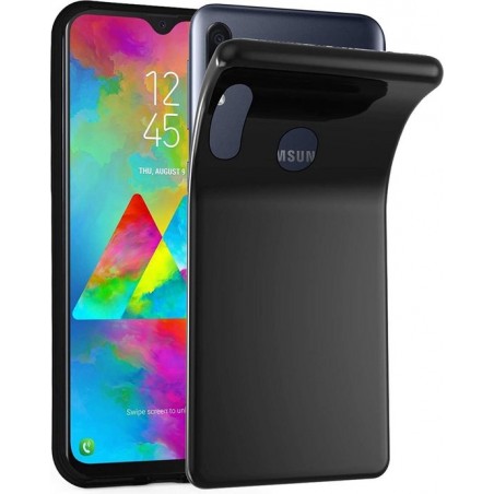 Samsung Galaxy M20  - Silicone Hoesje - Zwart