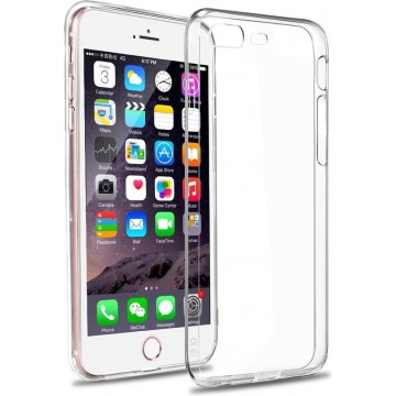 Apple iPhone 8 Plus ultra dun silicone TPU hoesje / cover / case / naked skin volledig transparant