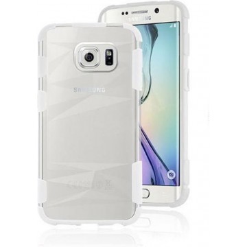 Samsung Galaxy S6 Edge Achterkant hoesje transparant (wit)
