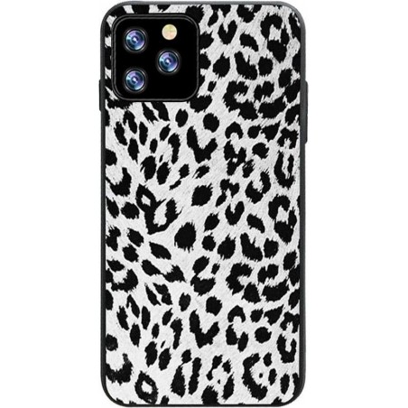 Smartphone hoesje | Telefoon hoesje | Anti shock | Panterprint | Wit | iPhone 11 Pro