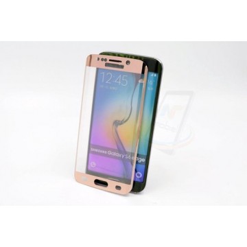 Samsung Galaxy S6 Edge - Glas Screen protectors - Rose Gold (8719273209233)