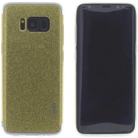 UNIQ Accessory Galaxy S8 Plus Back Cover hoesje glitter - Goud (G955F)