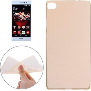 Huawei Ascend P8 - hoes, cover, case - TPU - Ultra dun - Transparant - Champagne