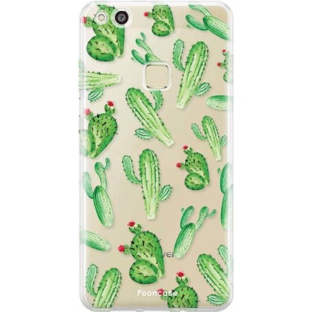 FOONCASE Huawei P10 Lite hoesje TPU Soft Case - Back Cover - Cactus