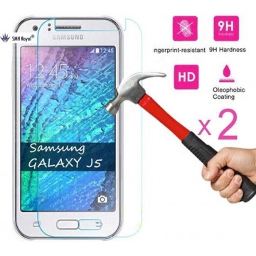 SMH Royal - 2 Stuks Pack Voor Samsung Galaxy J5 2016 Screen Protector Anti barst Tempered glass - Ultra Strong Edition