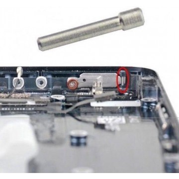 Power Lock Button Metal Pin voor Apple iPhone 5 5S