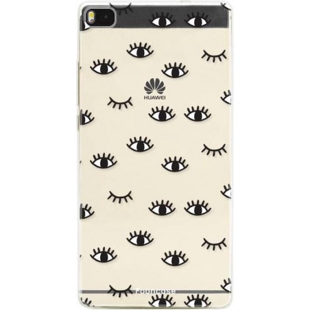 FOONCASE Huawei P8 hoesje TPU Soft Case - Back Cover - Eyes / Ogen