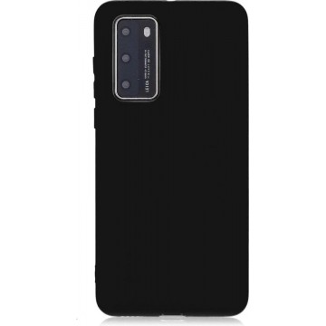 Huawei P40 silicone hoesje zwart