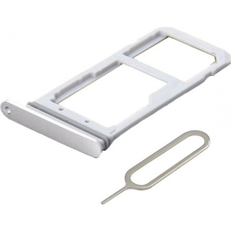 MMOBIEL Sim Tray Kaart Houder Nano Slot voor Samsung S7 Edge (WIT)