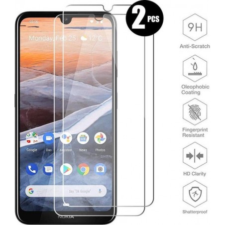 Nokia 3.2 Screenprotector Glas - Tempered Glass Screen Protector - 2x