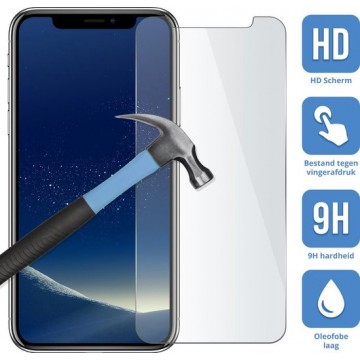Apple iPhone X - Screenprotector - Tempered glass - Case friendly