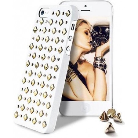 Apple iPhone SE / 5 / 5S Bling Bling Hoes – Wit