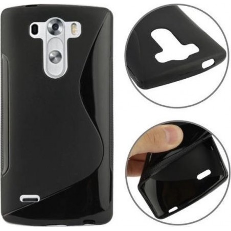 LG Optimus G3 S - hoes, cover, case - TPU - zwart