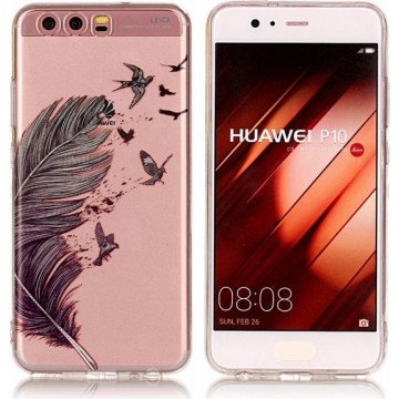 Hauwei P10 TPU Back Cover Feathers