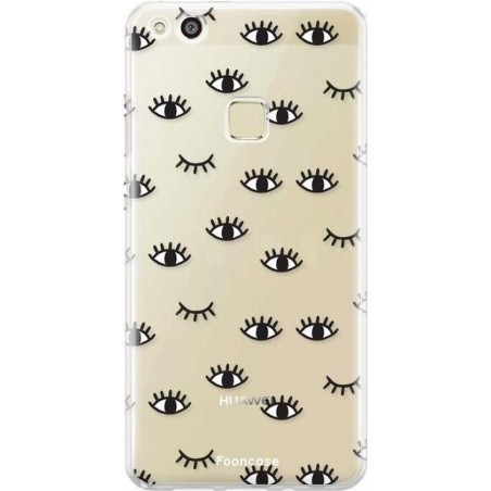 FOONCASE Huawei P10 Lite hoesje TPU Soft Case - Back Cover - Eyes / Ogen